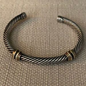 David Yurman Cable Bracelet with Sapphires